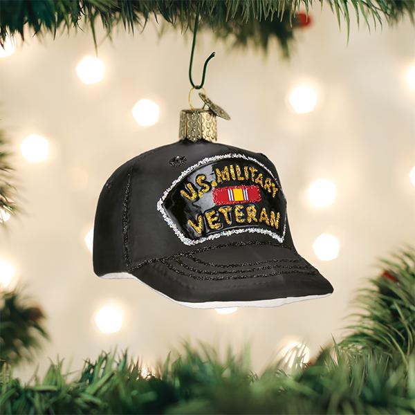 Veteran's-Cap-Ornament-Christmas-Ornaments