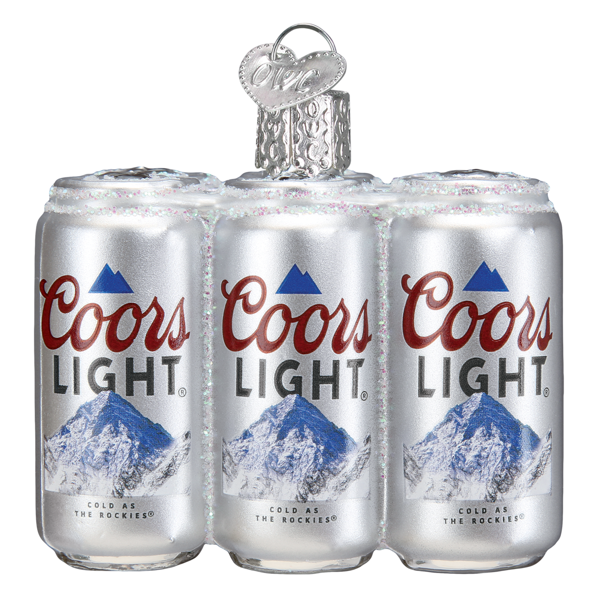 Coors Light Six Pack Christmas Ornament