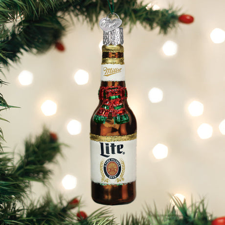 Holiday-Miller-Lite-Bottle-Ornament-Christmas-Ornaments