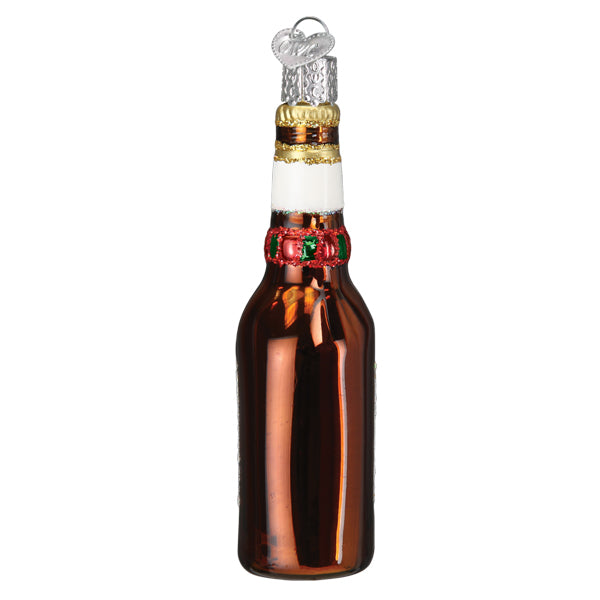 Holiday Miller Lite Bottle Christmas Ornament