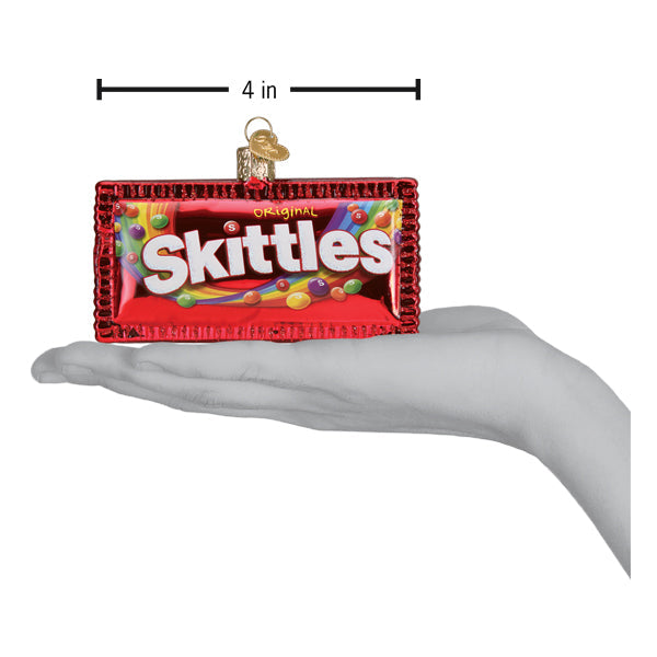Skittles Christmas Ornament 2.5 x 4 x 1 Inches