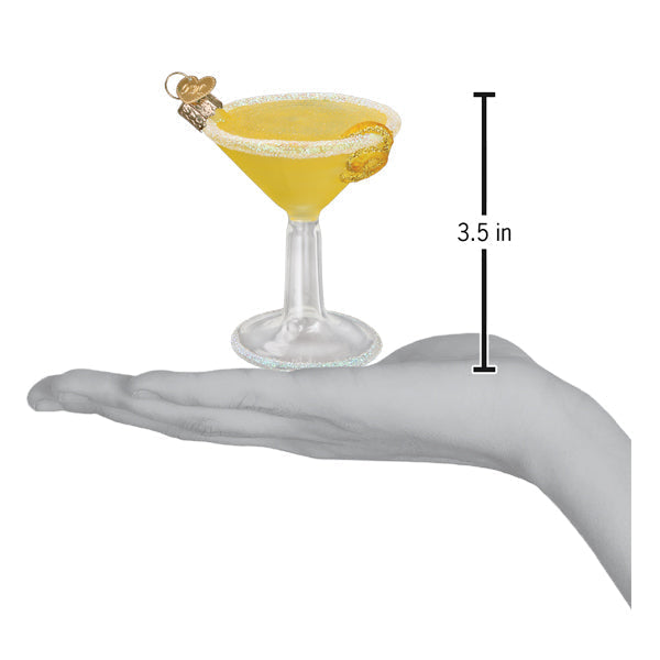 Lemon Drop Martini Ornament 3.5 x 3 x 2.5