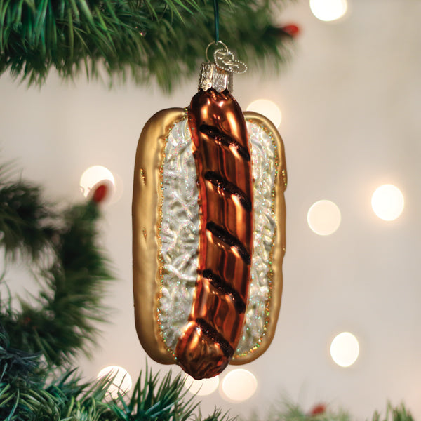 Bratwurst-Sandwich-Ornament-Christmas-Ornaments