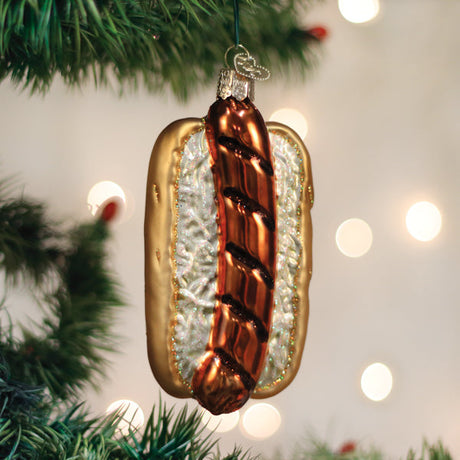 Bratwurst-Sandwich-Ornament-Christmas-Ornaments