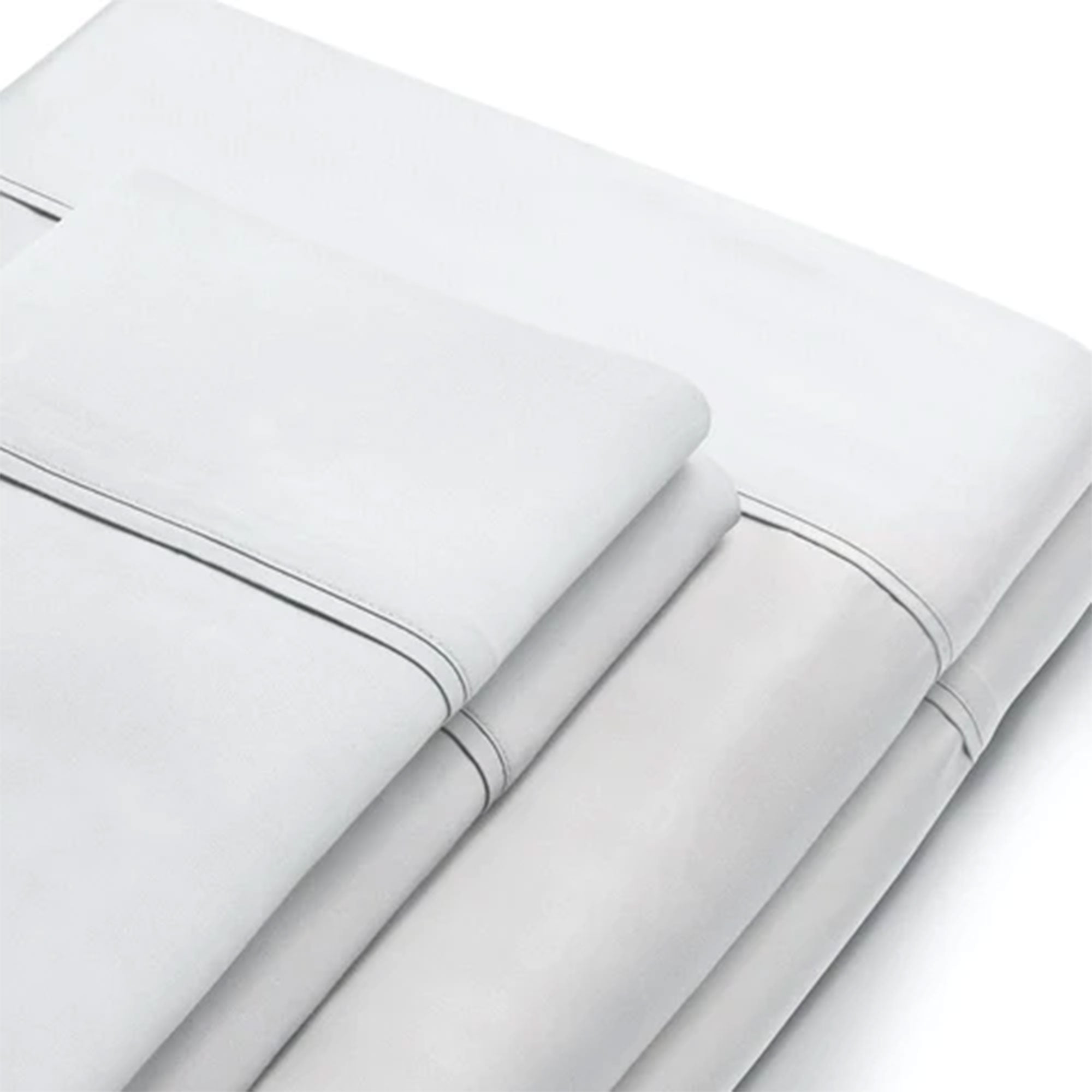 Sleepgram-Viscose-From-Bamboo-Queen-Bed-Sheet-Set-With-2-Pillowcases,-White-Blankets