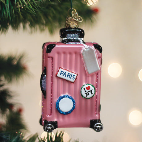 Pink-Rolling-Suitcase-Ornament-Christmas-Ornaments