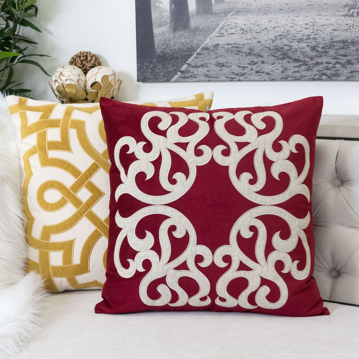 Dora - Pillow Cover With Matching Back