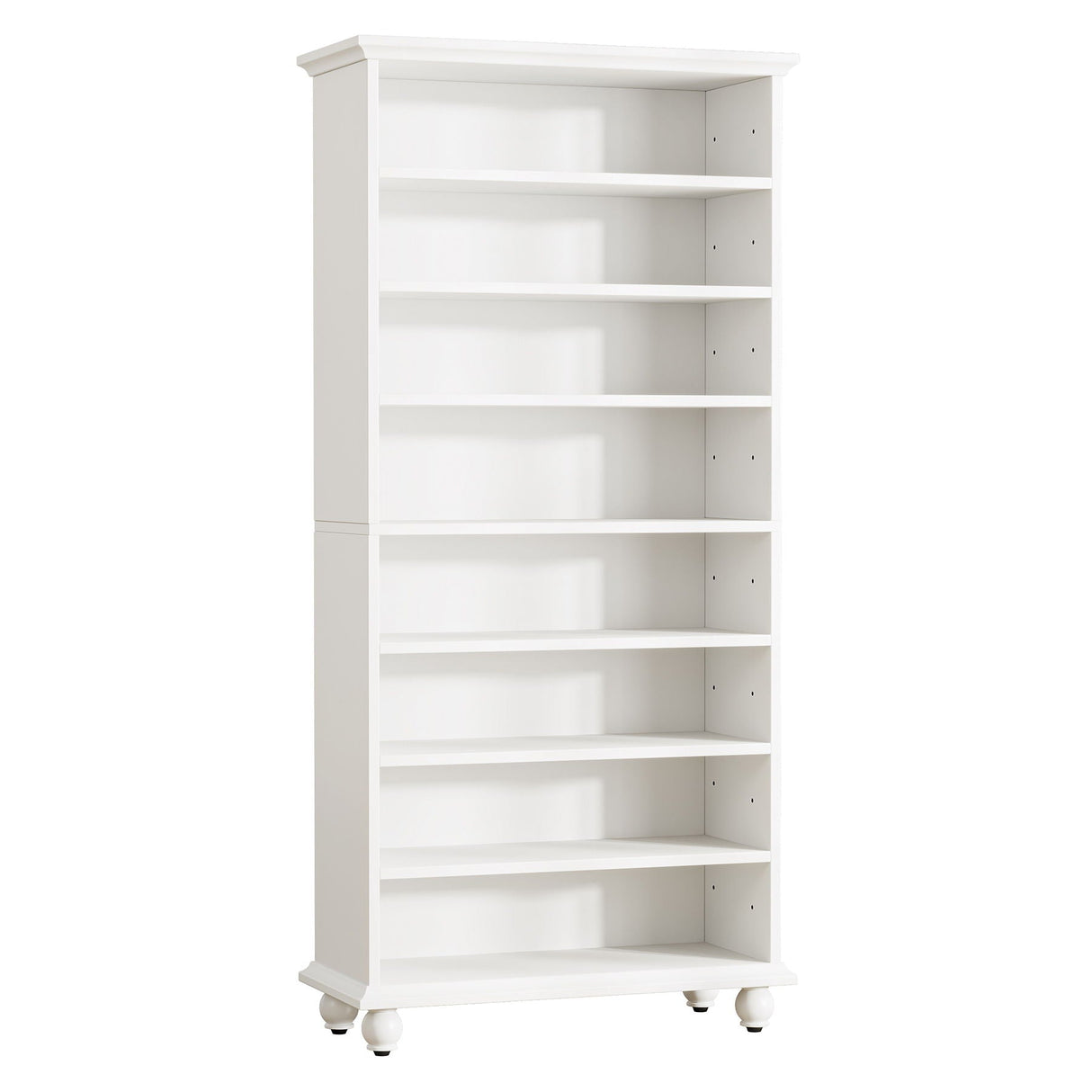 8 Tier Led Illuminated Shoe Cabinet With Adjustable Shelves, Storage Rack For 26 Pairs - White