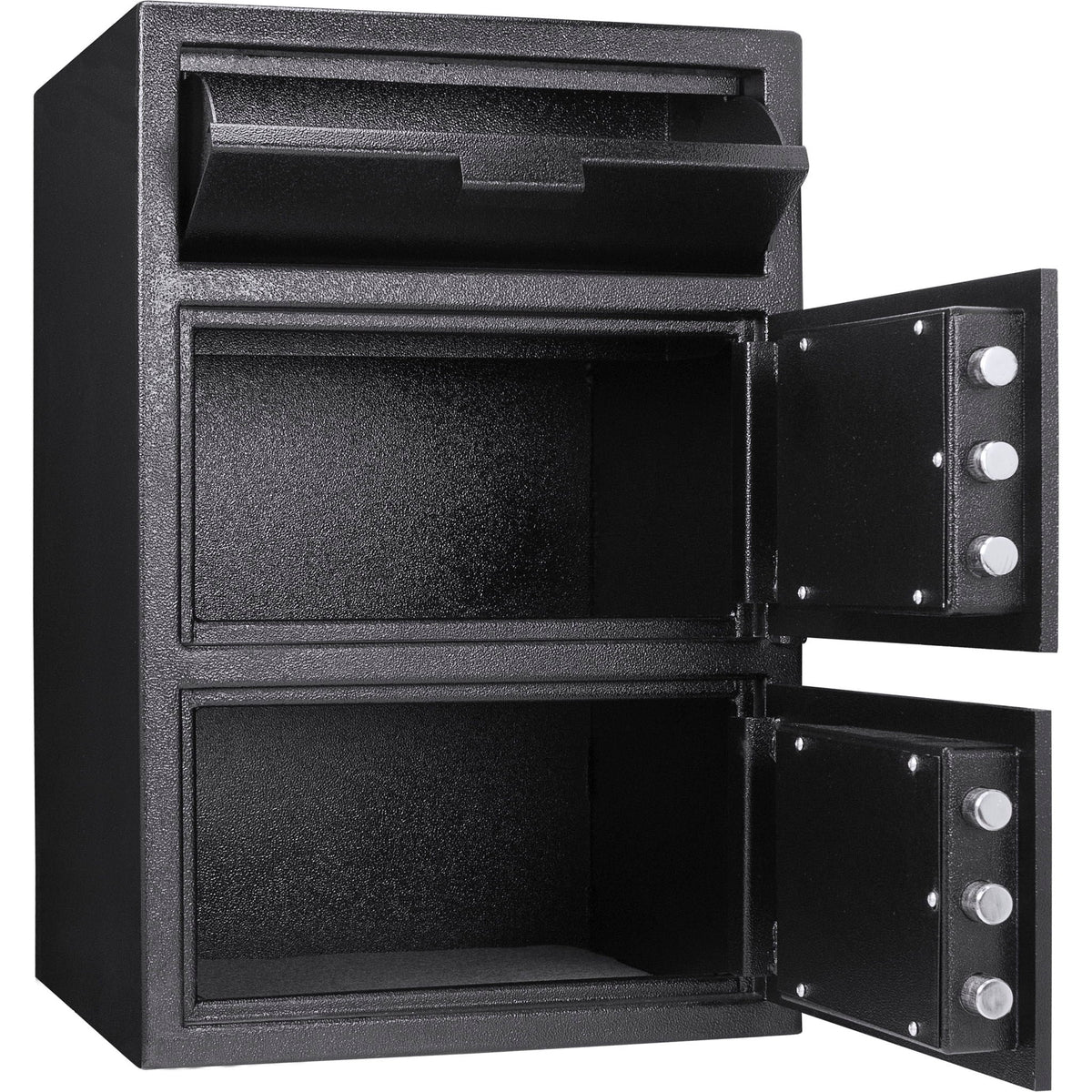 Digital Keypad 2 Lock Depository Safe 1 6 2 Cubic Ft - Black