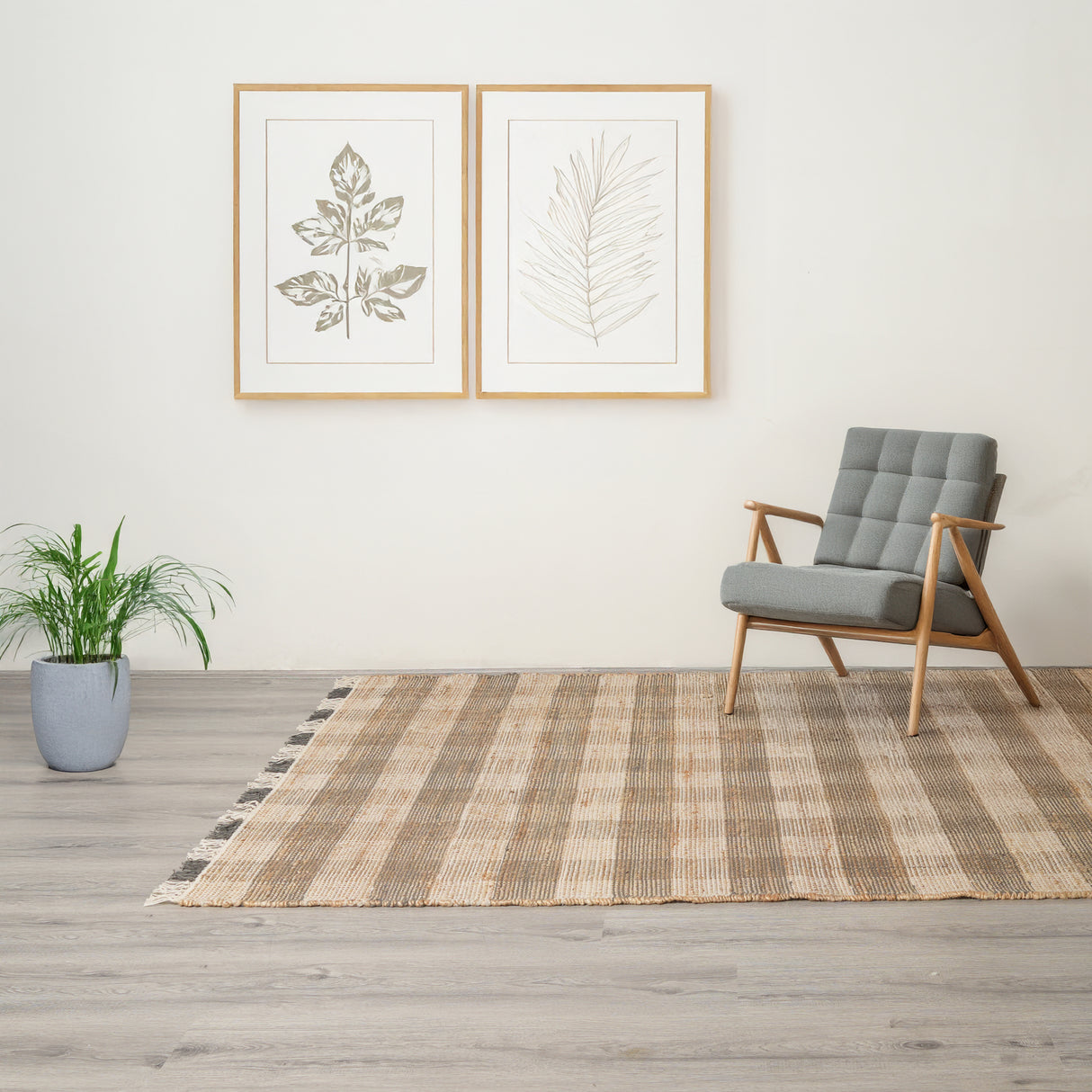 Area-Rug,-Jute-Rug,-Durable-Gray-Plaid-Rug,-5X7-ft-Rugs