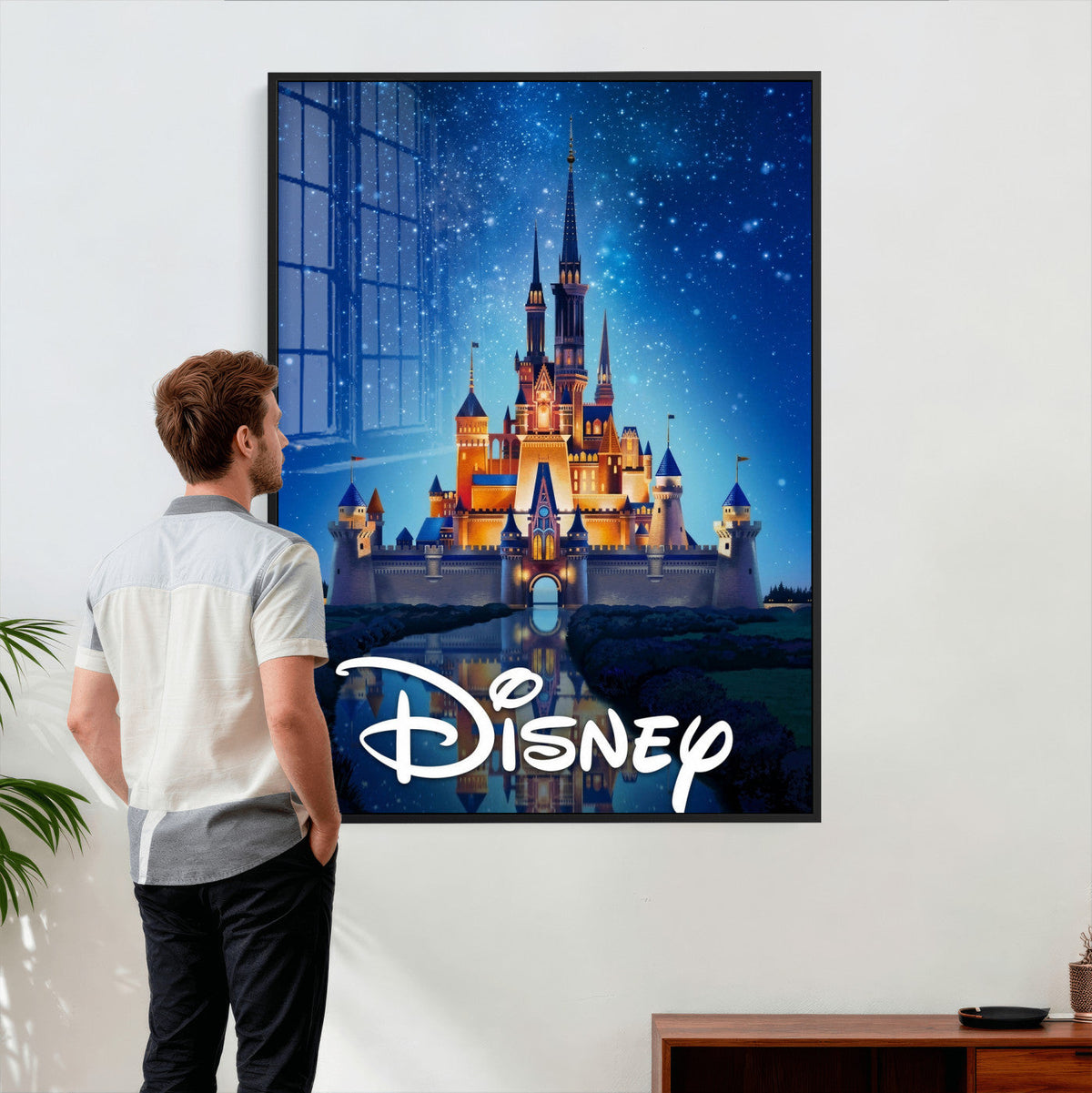 Disney Castle Wall Art – Framed Magic Kingdom Canvas