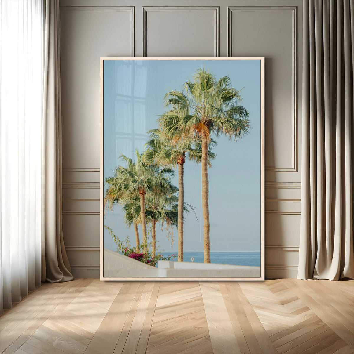 Tropical Ocean Canvas Print – Framed Beach Coastal Nautical