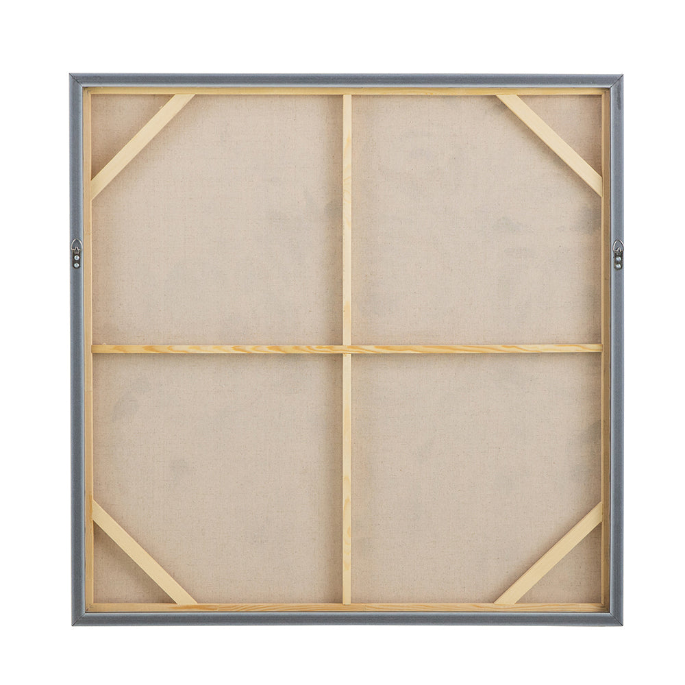 36" x 36" Square Framed Wall Art Flower Canvas Print