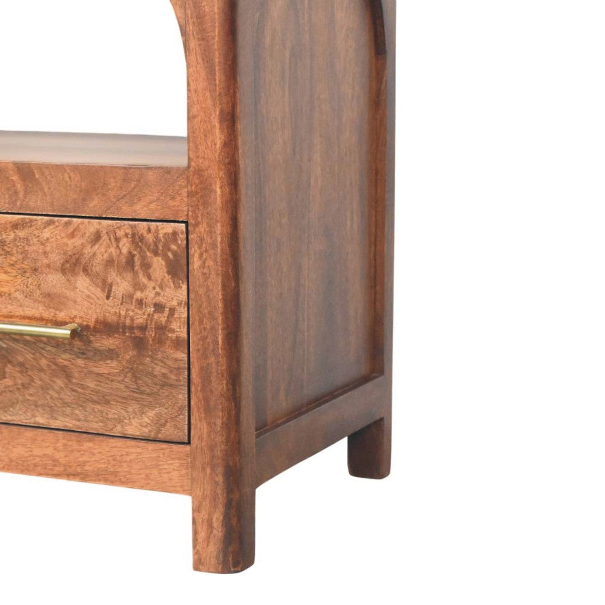 Solid Wood Arc-Line Media Console