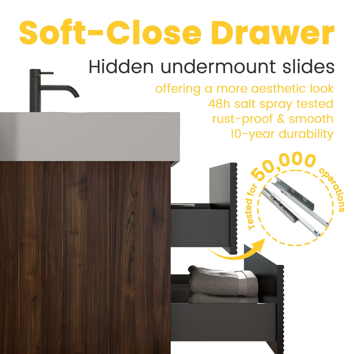 Grace 72'' Bathroom Vanity with Matt