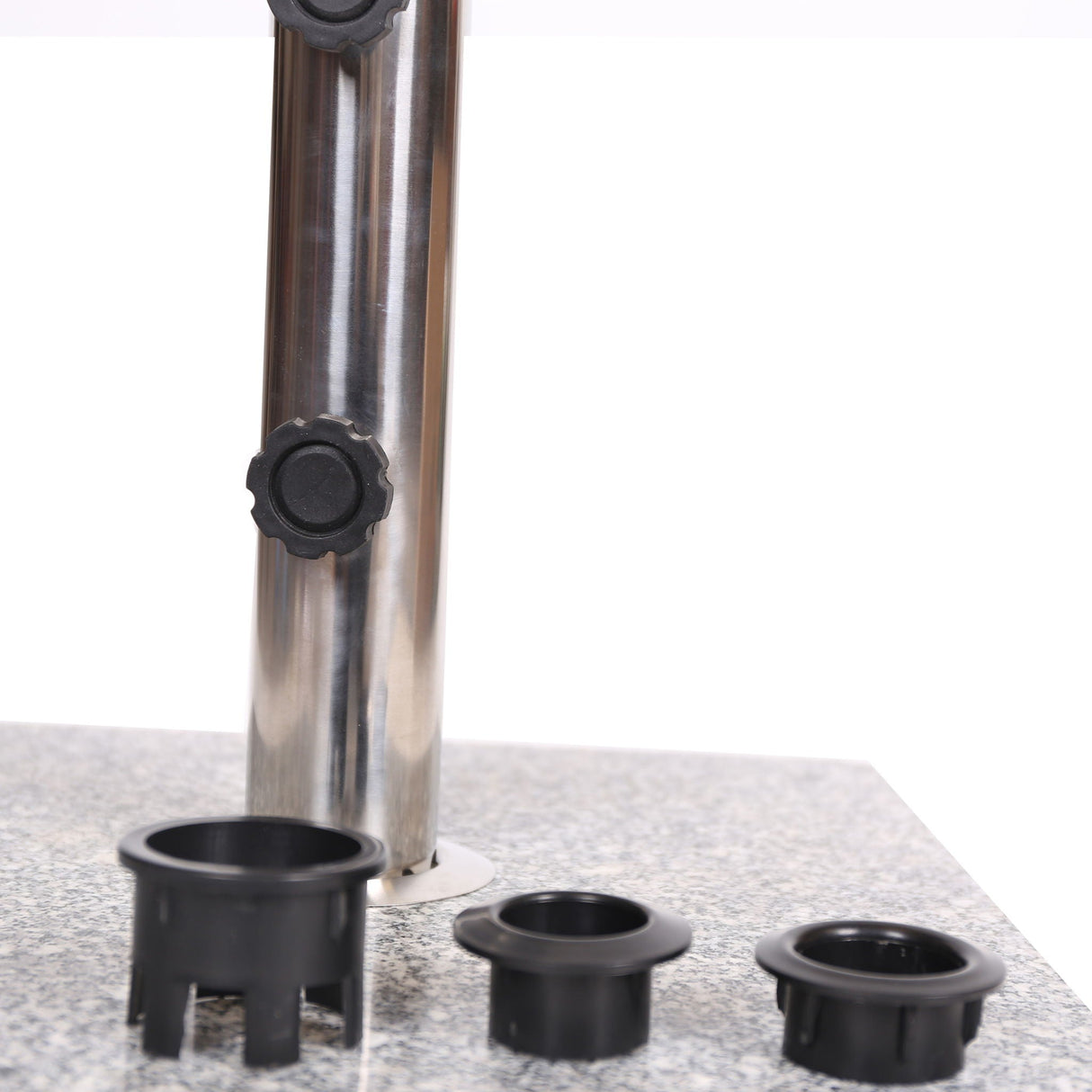 Umbrella Holder Square 55 Lbs Umbrella Base - Natural / Gray