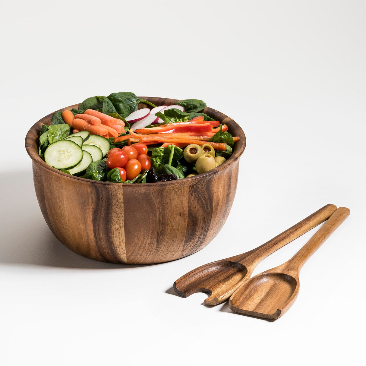 Large Salad Bowl with Servers - 335B3