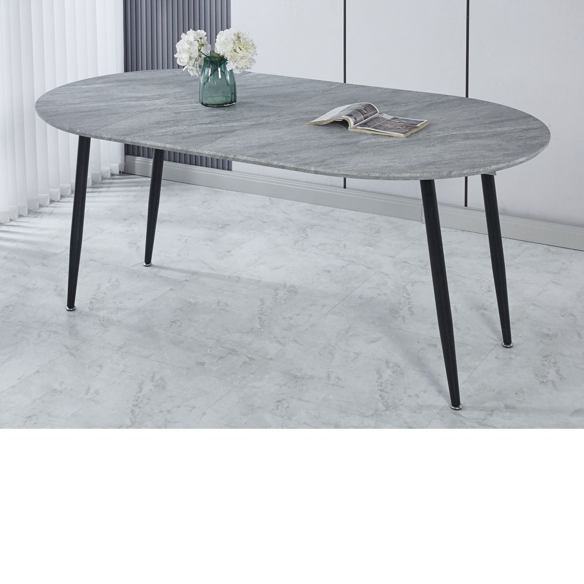 Extensible Table, Dining Table, Office Table, Coffee Table Metal Leg