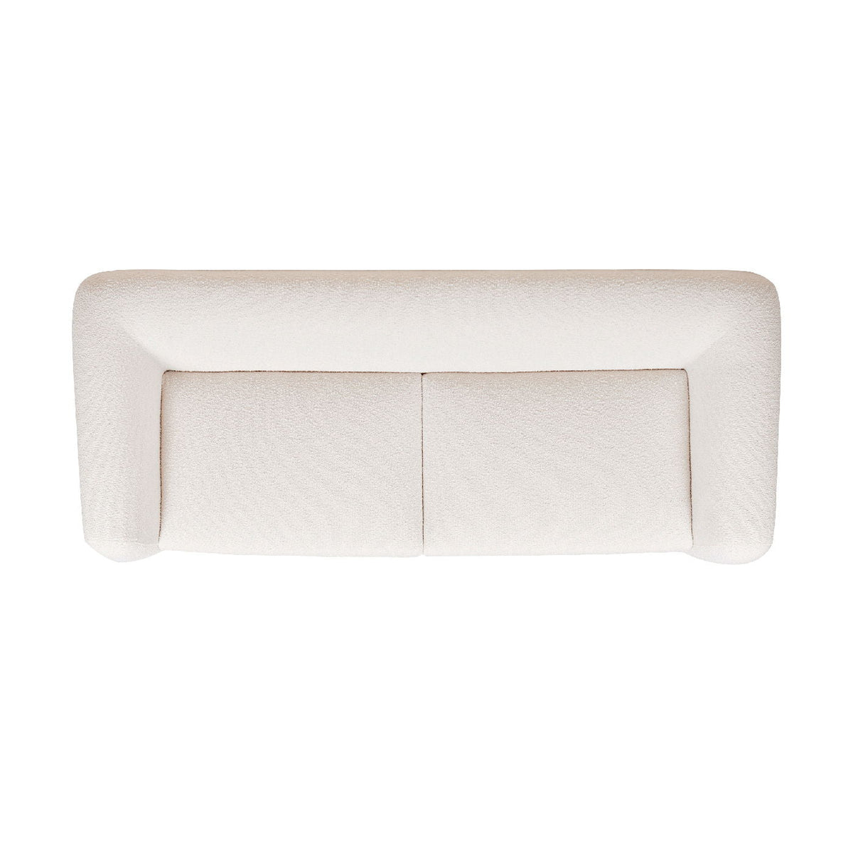 Alpine Luxurious Upholstery Sherpa Sofa with Removable Cushions - Available in White, Black, or Dark Green