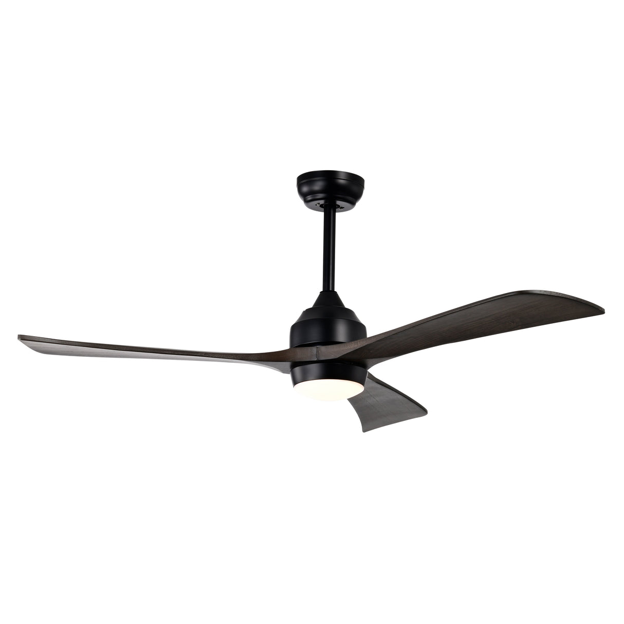 52" Solid Wood Blades Ceiling Fan with Lights Remote Control, Quiet DC Motor
