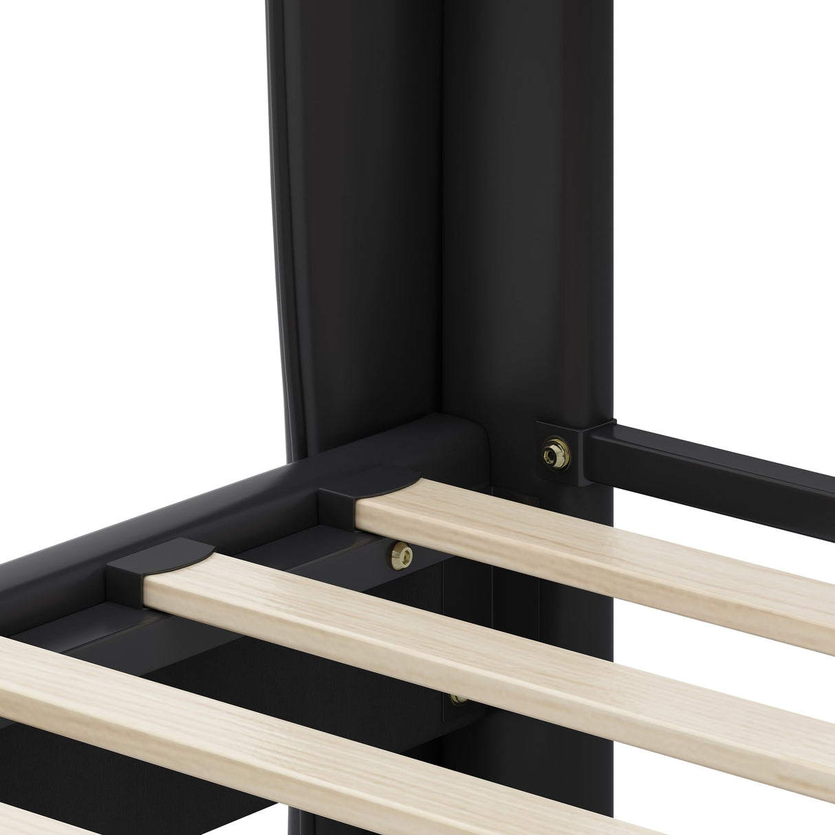 Queen Size Leather Bed Frame with Wingback Headboard & Footboard