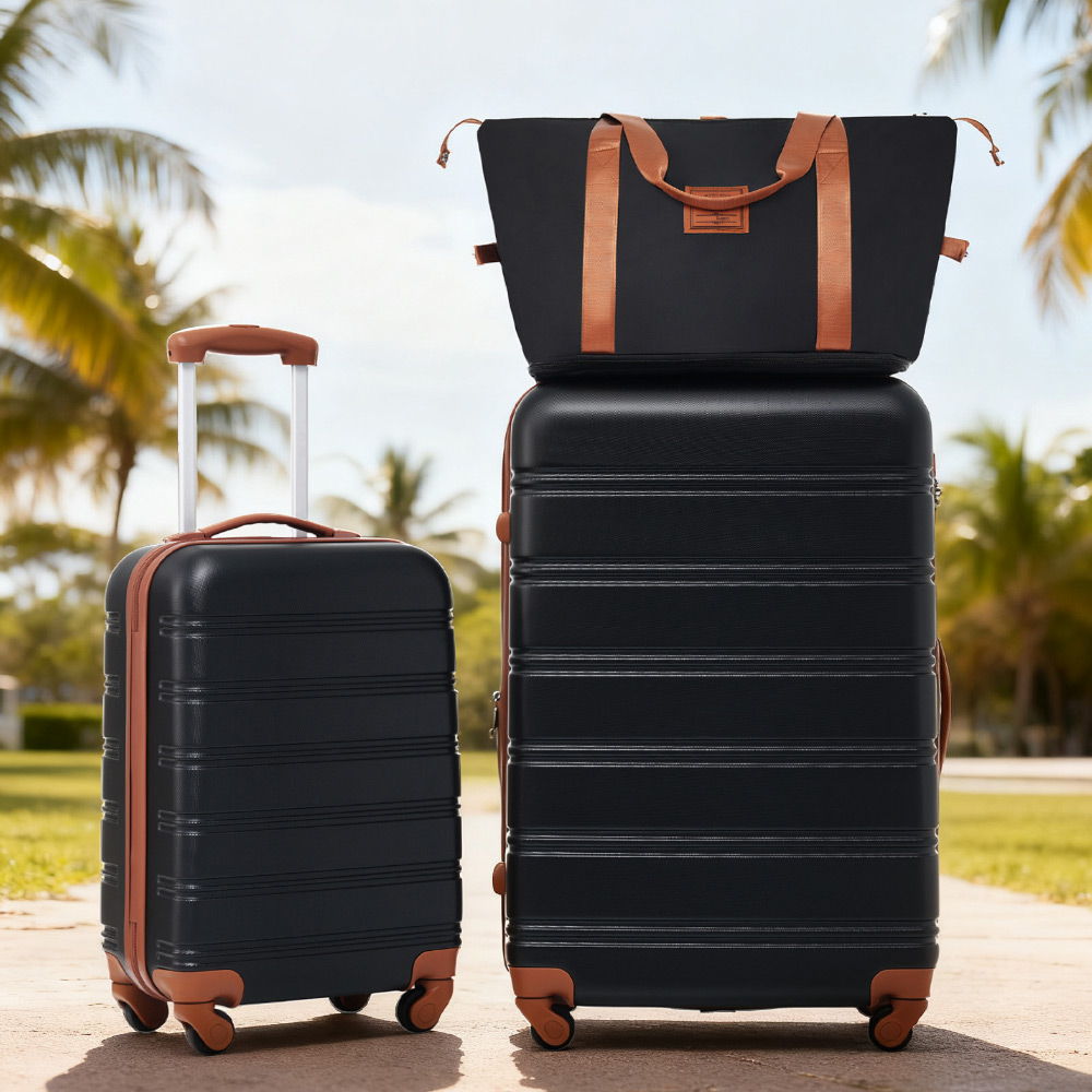 Hardshell Luggage Sets 2 Pieces + Bag Spinner Suitcase With Tsa Lock Lightweight 20" / 28"