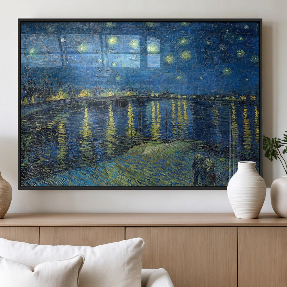 Vincent van Gogh Starry Night over the Rhone Abstract Wall
