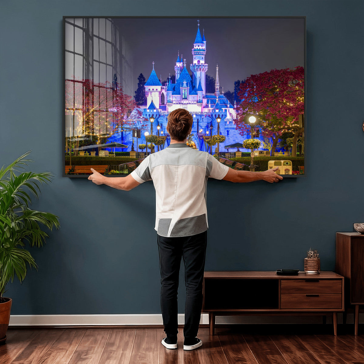 Disney Castle Wall Art Canvas Print – Magical Fairytale