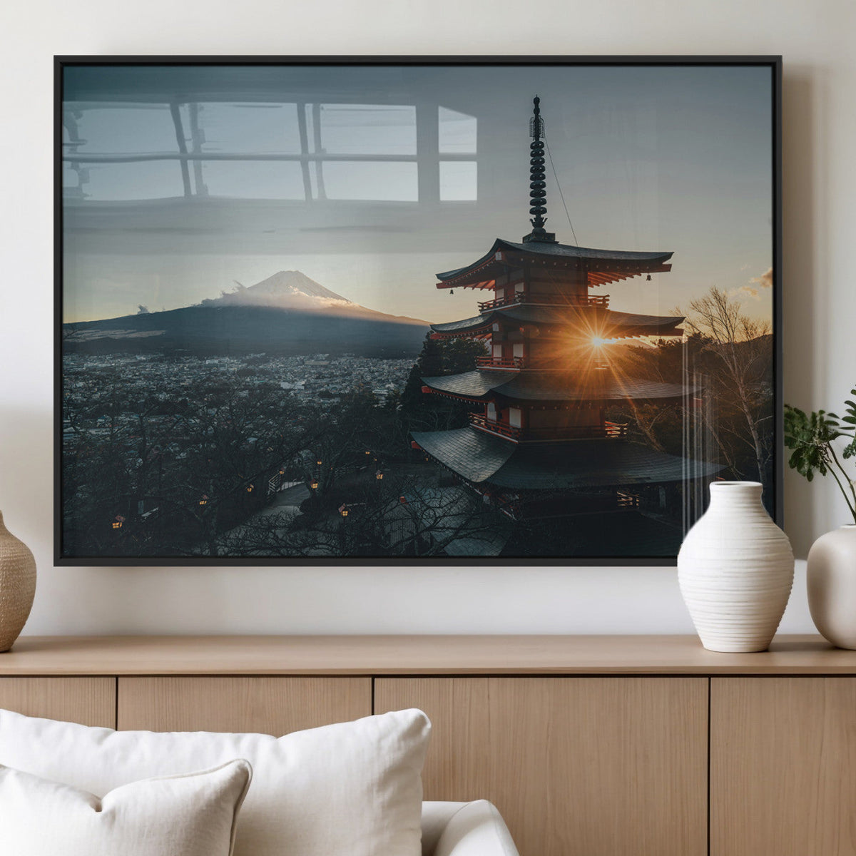 Mount Fuji Wall Art Canvas Print – Framed Japan Travel Art