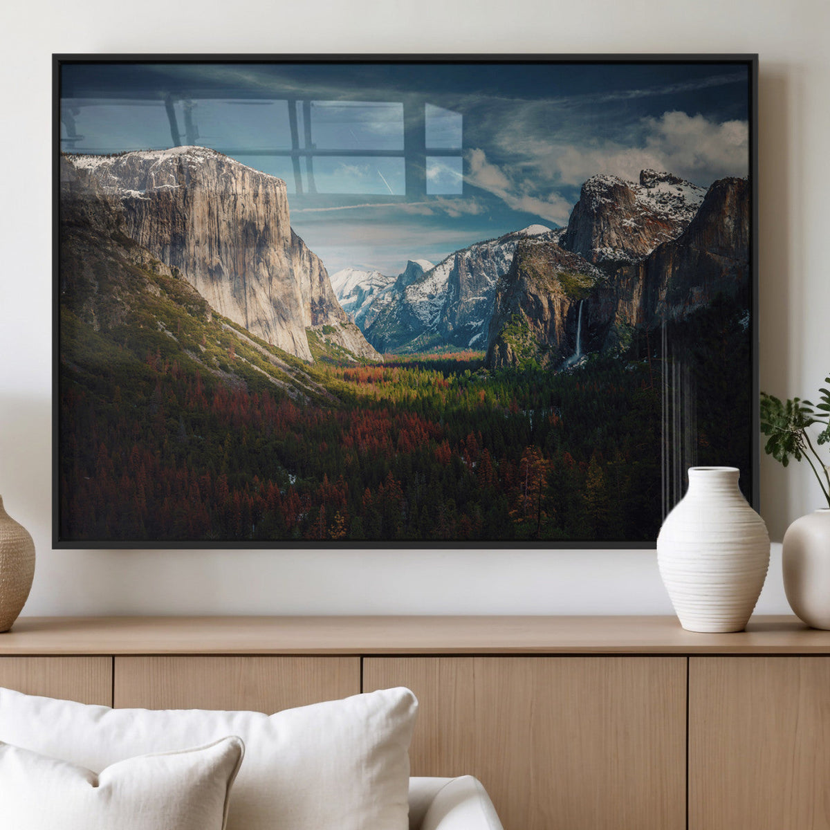 Yosemite National Wall Art Canvas Print – Framed Mountain