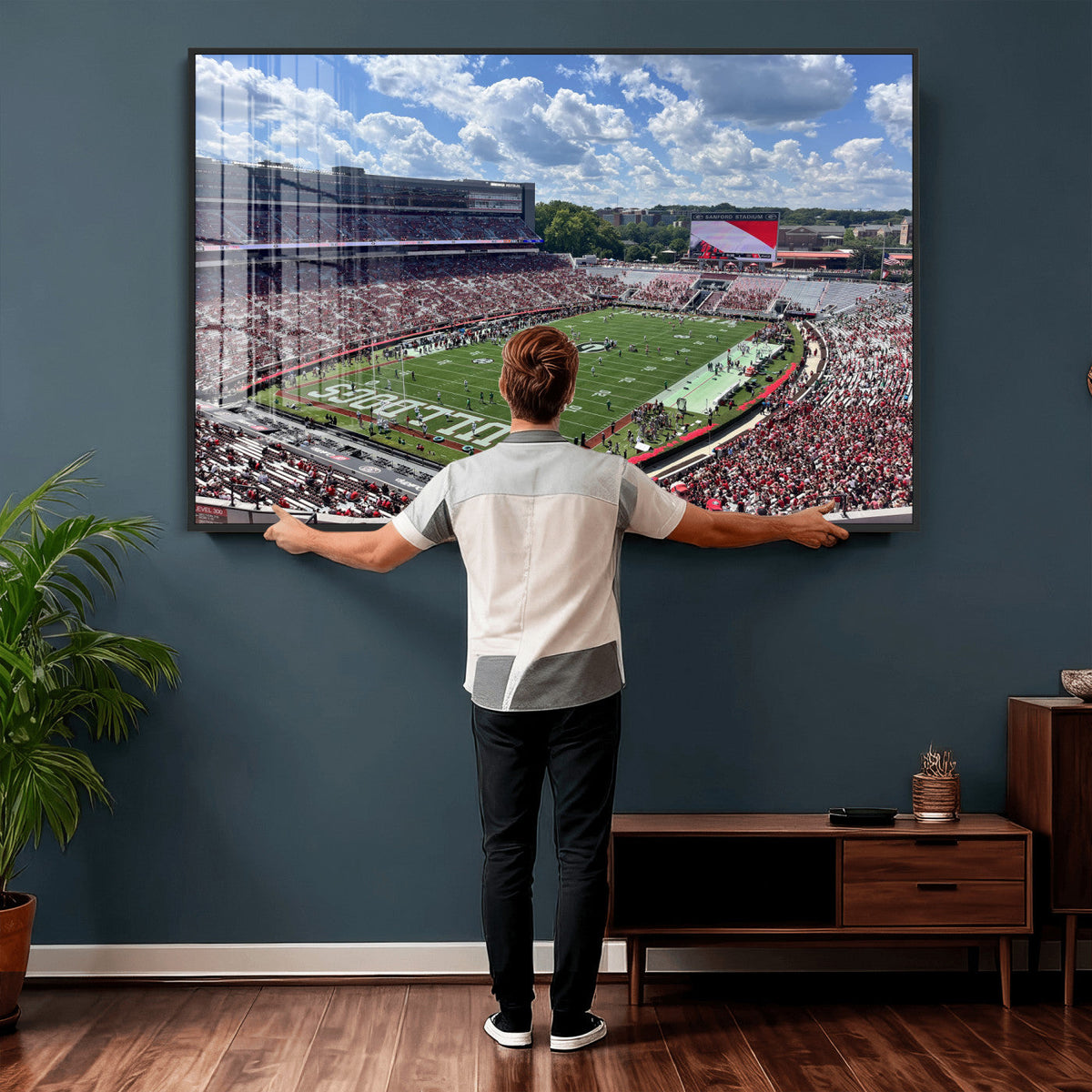 Georgia Bulldogs Stadium Wall Art Canvas Print, Sanford