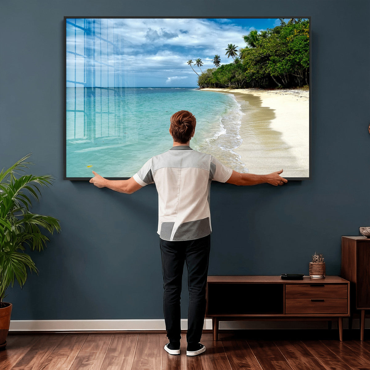 Puerto Rico Beach Paradise Wall Art – Tropical Coastal Print