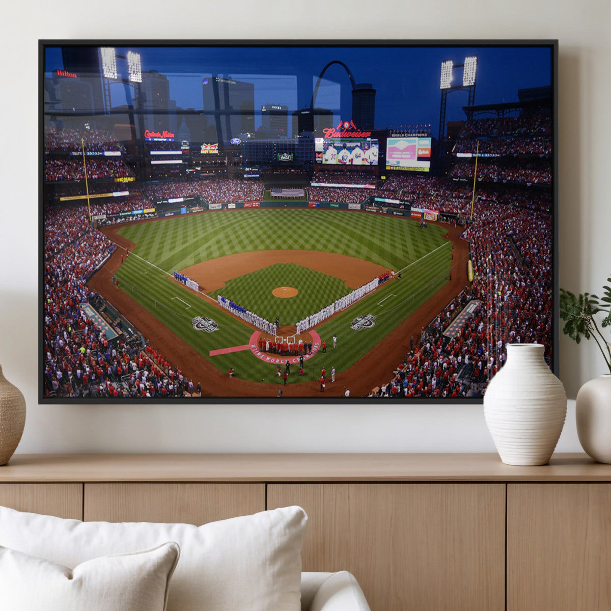 St. Louis Cardinals Baseball Team Print - Busch Stadium Wall