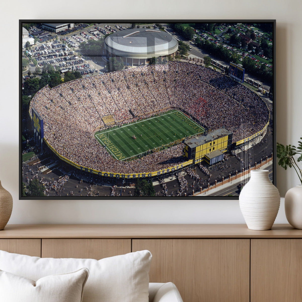 Michigan Wolverines Football Team Print - Ann Arbor Michigan