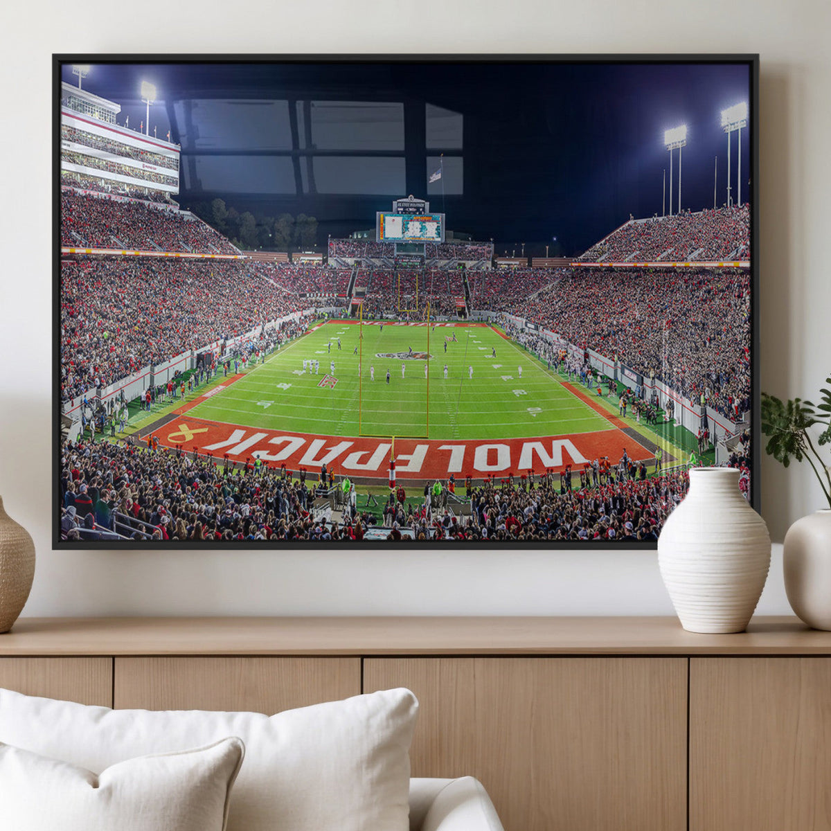 NC State Wolfpack Canvas Print - Raleigh Carter-Finley