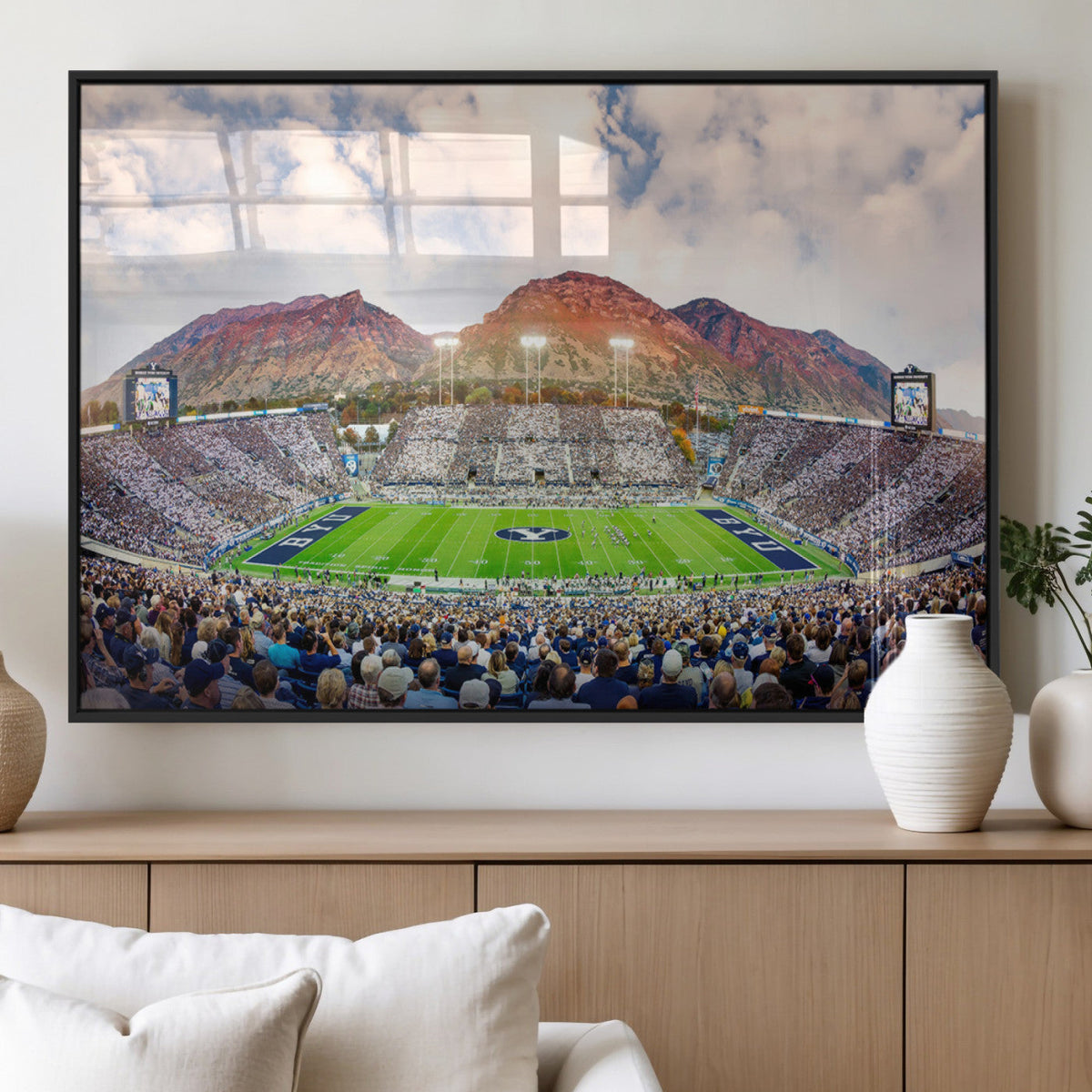 Brigham Young University Cougars Football Team Print - Provo
