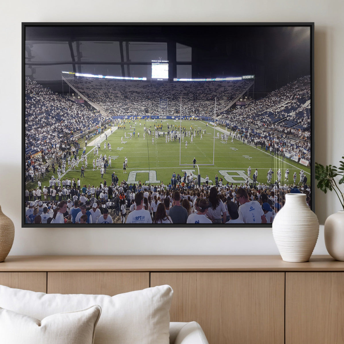Brigham Young University Cougars Football Print Canvas -