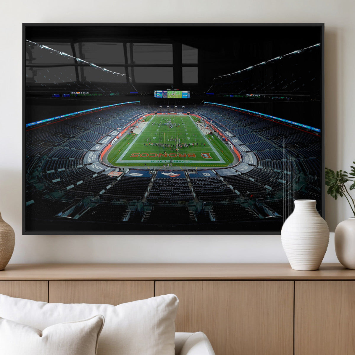 Denver Broncos Football Team Print Canvas- Denver Empower