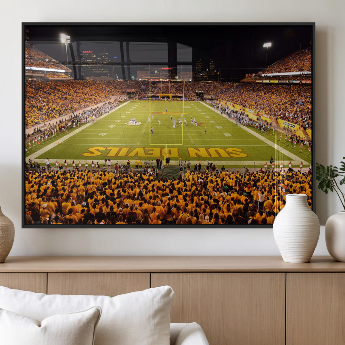 ASU Sun Devils Football Team Print - Phoenix Mountain