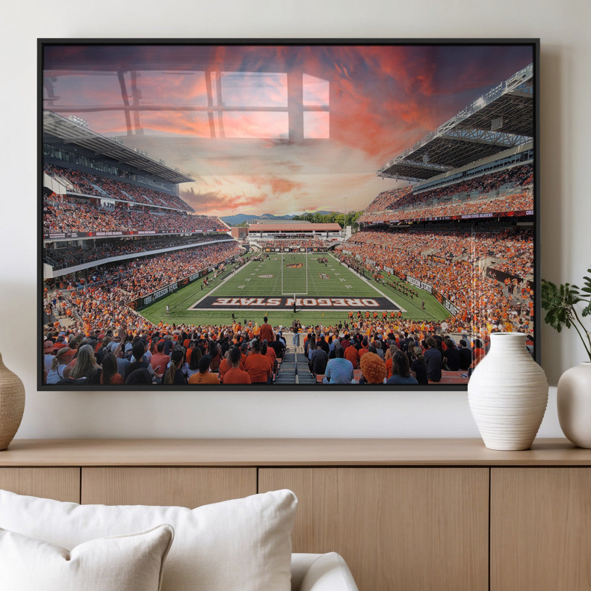 Oregon State Beavers Football Team Print - Corvallis Reser