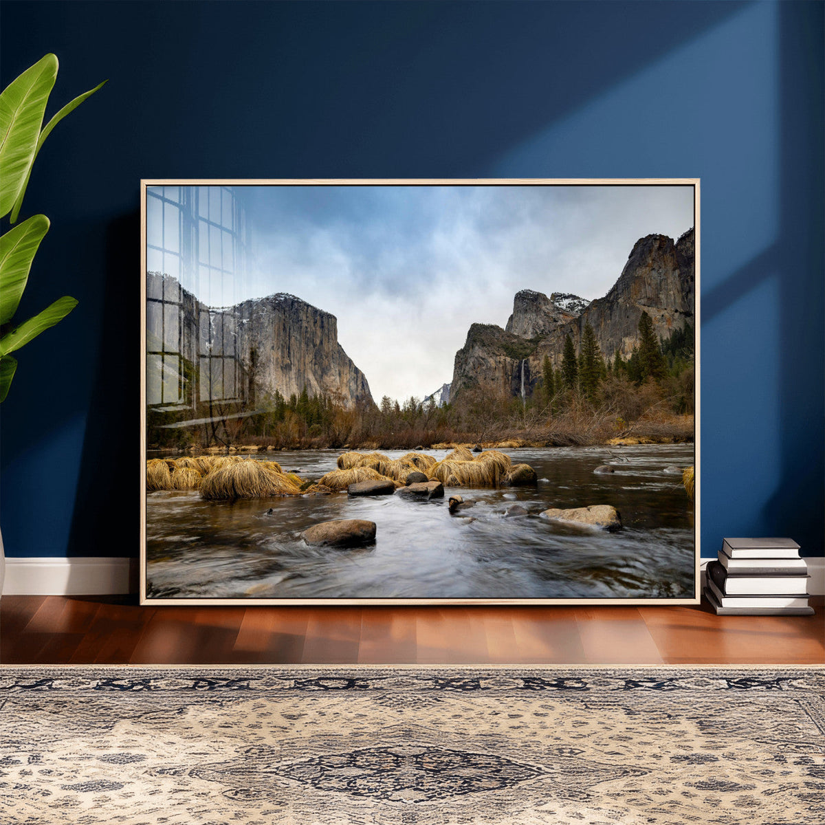 Yosemite Valley Mountain Landscape Wall Art Canvas Print,