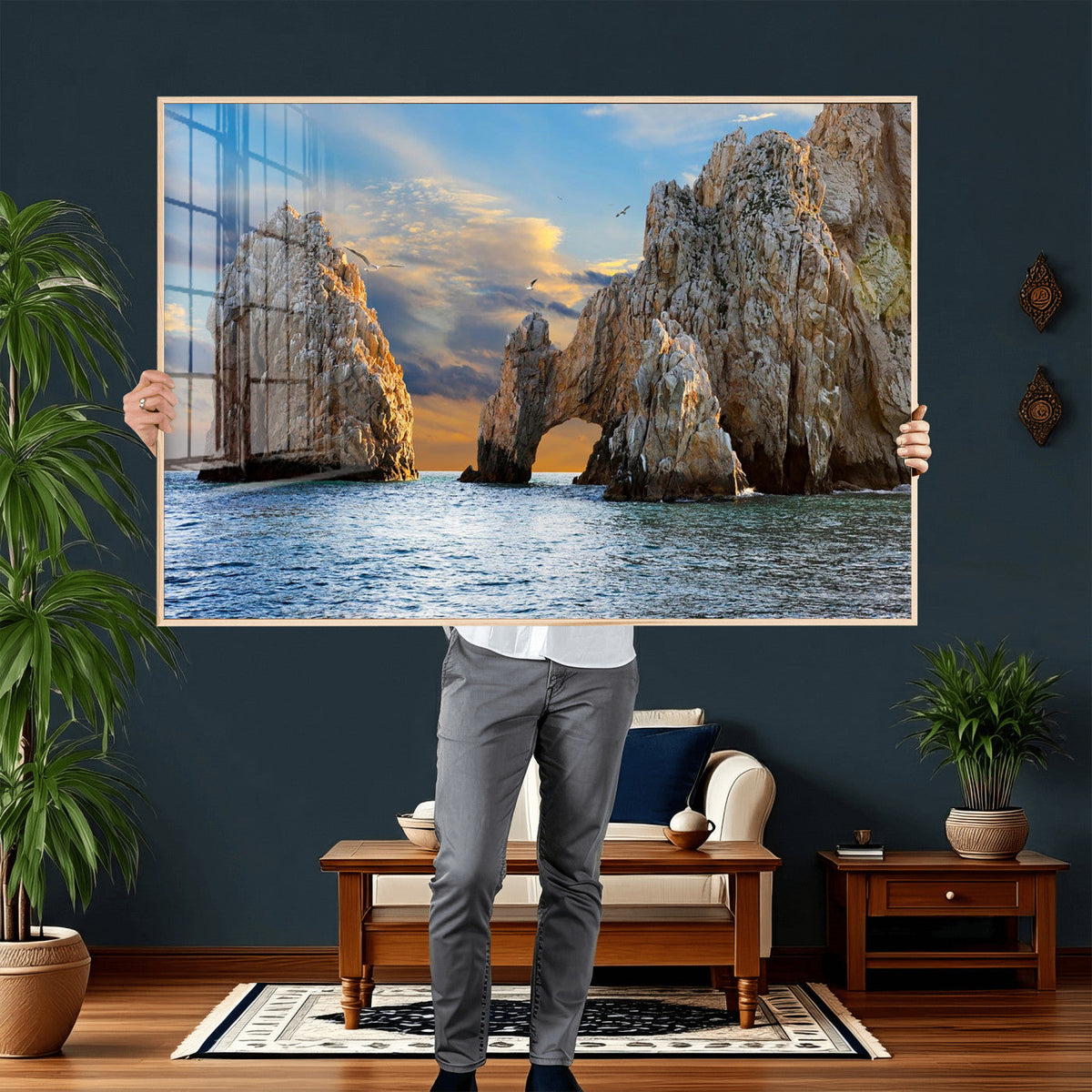 The Arch Cabo San Lucas Ocean Arch Wall Art Canvas Print,
