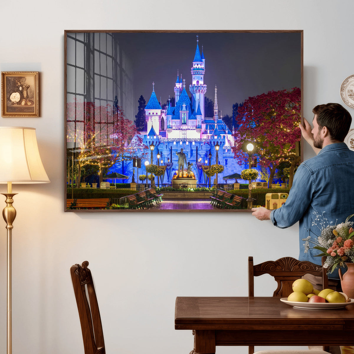 Disney Castle Wall Art Canvas Print – Magical Fairytale