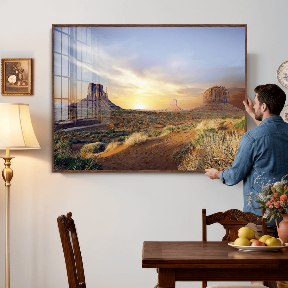 Monument Valley Desert Wall Art Canvas Print, Southwest