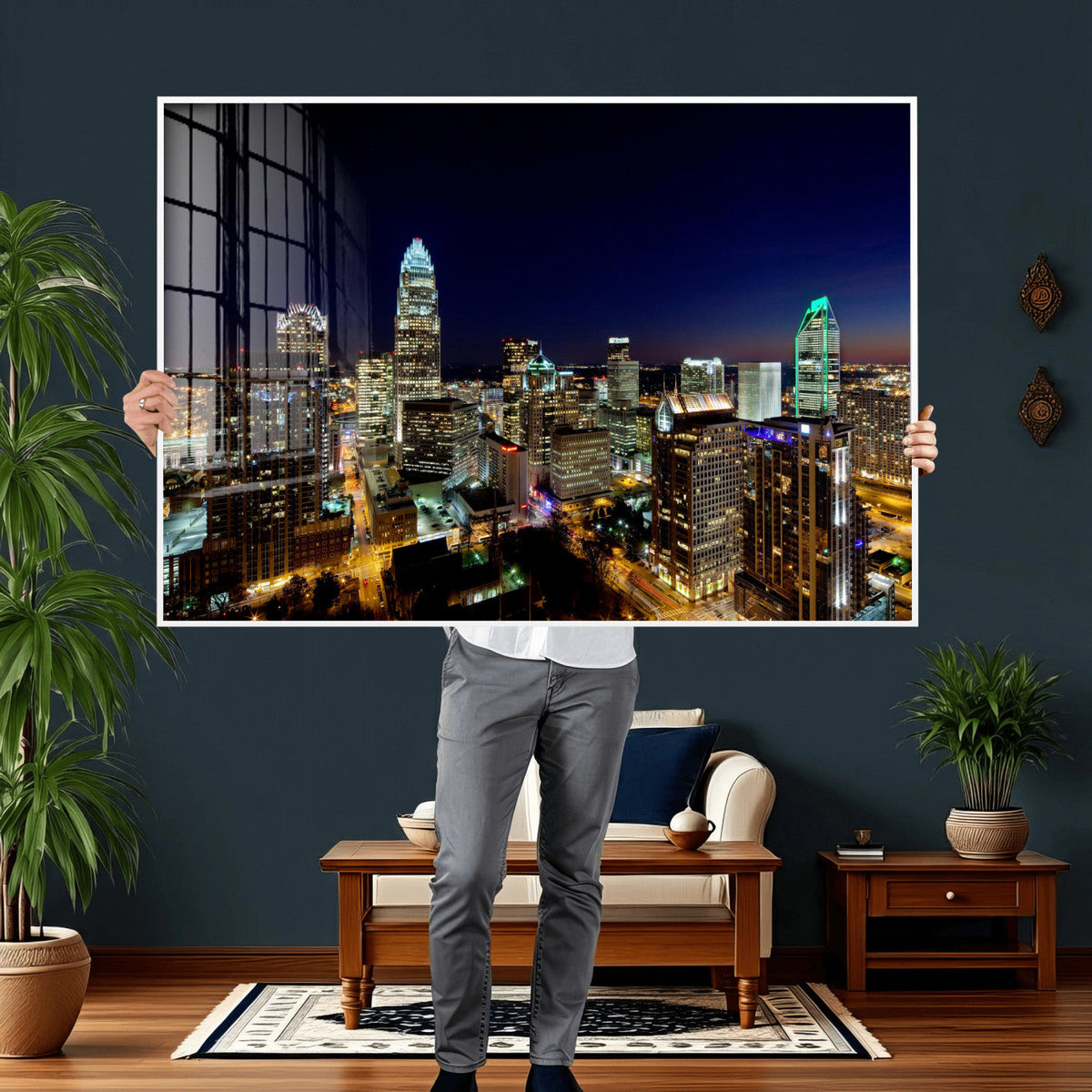 Atlanta Skyline Wall Art Canvas Print – Modern Cityscape