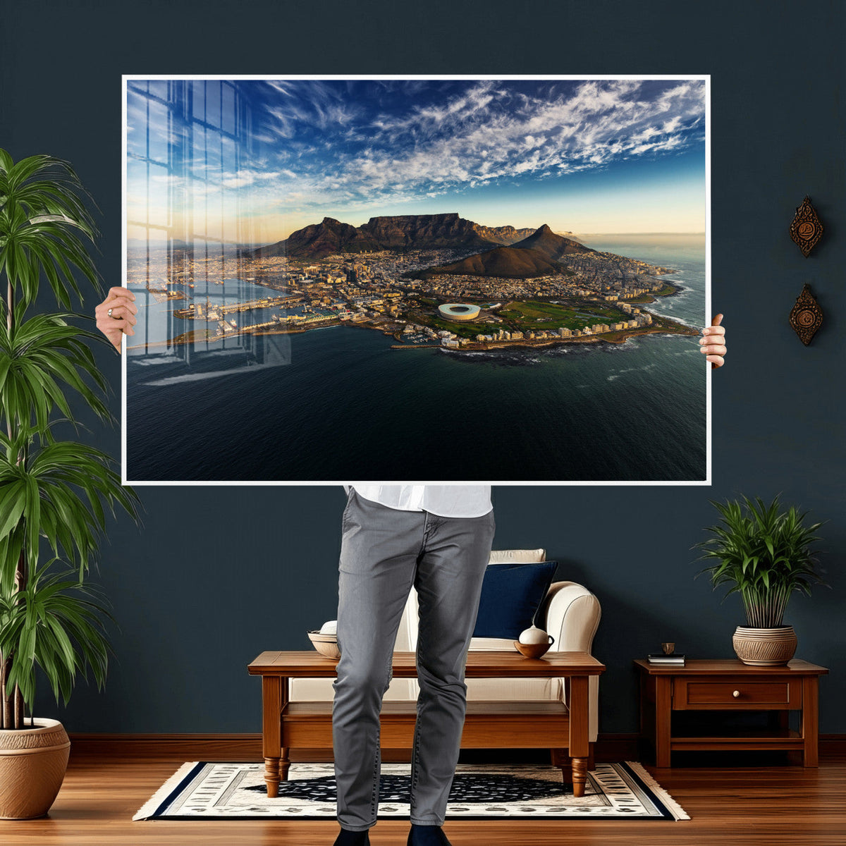 Cape Town Skyline Wall Art Canvas Print – Table Mountain