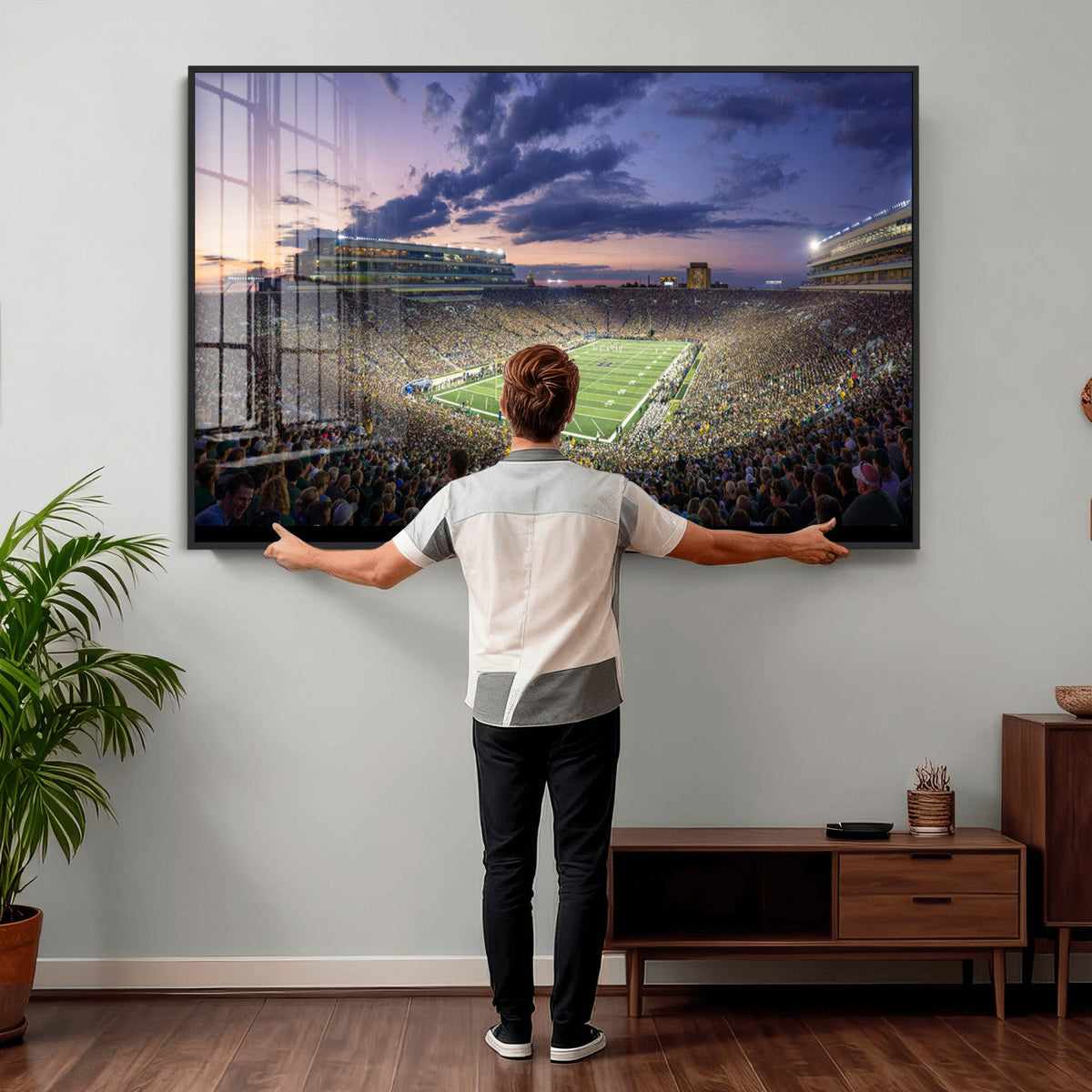 Notre Dame Fighting Irish Football Team Print - Notre Dame