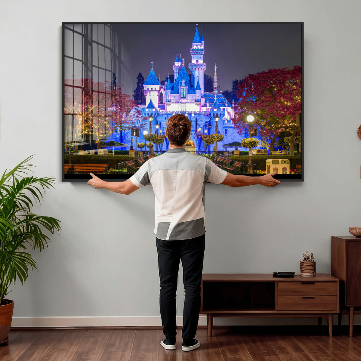 Disney Castle Wall Art Canvas Print – Magical Fairytale