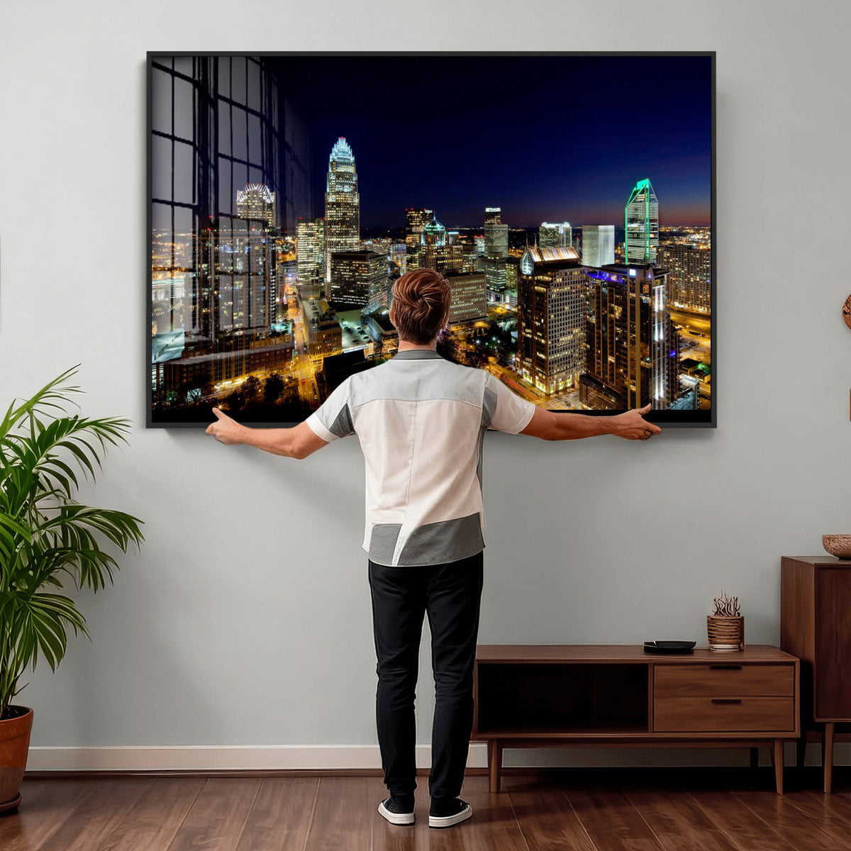 Atlanta Skyline Wall Art Canvas Print – Modern Cityscape