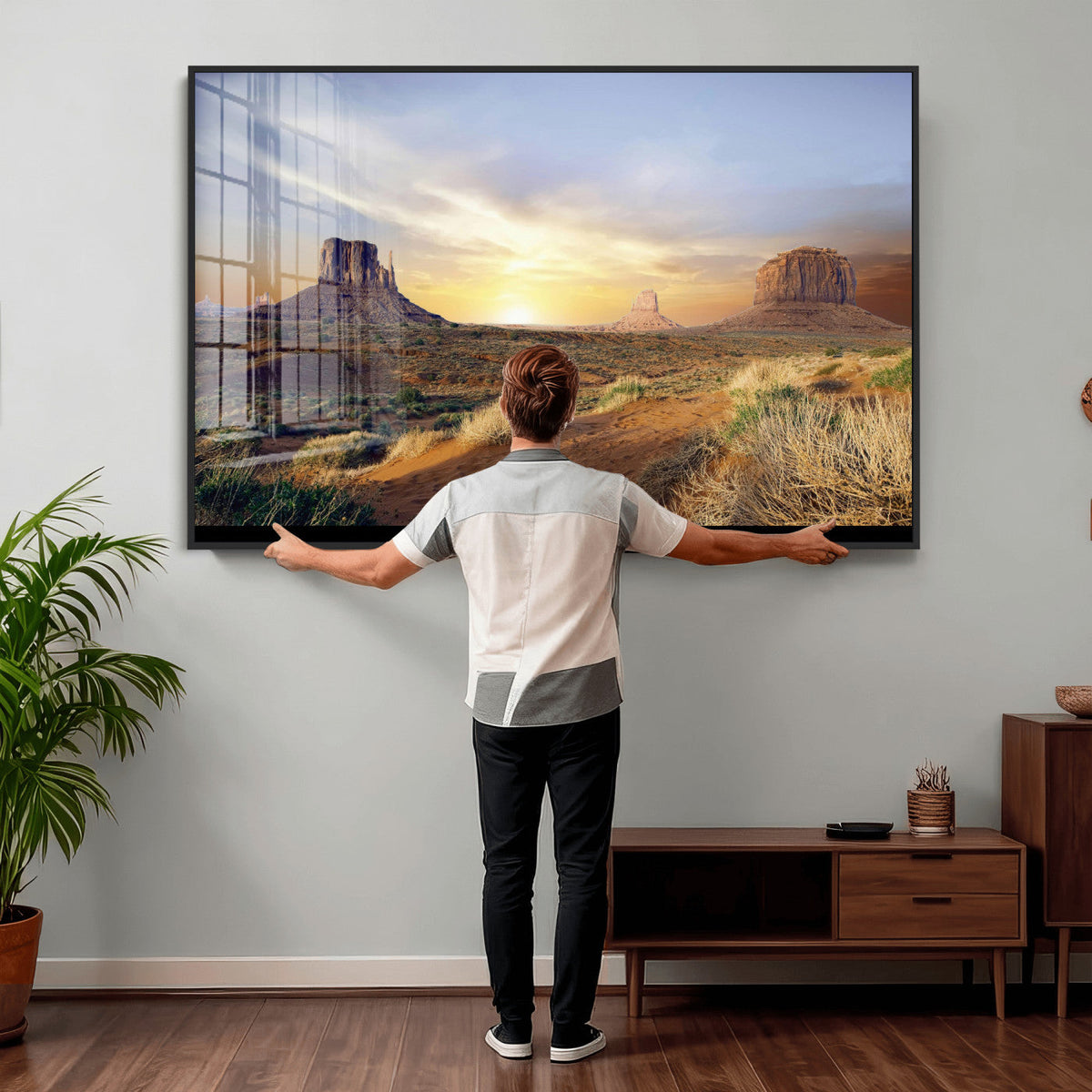 Monument Valley Desert Wall Art Canvas Print, Southwest